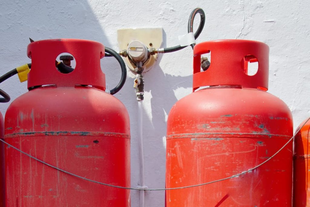 Caravan gas tanks